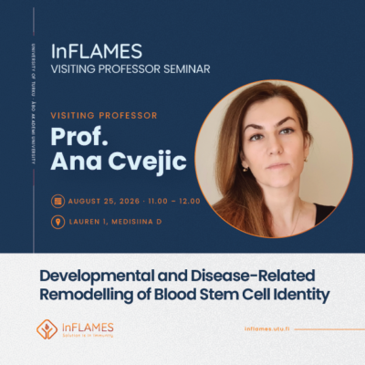 InFLAMES flagship seminar by Visiting Professor Ana Cvejic: Developmental and Disease-Related Remodelling of Blood Stem Cell Identity