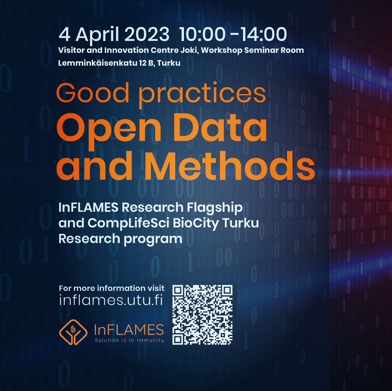 InFLAMES and CompLifeSci present good practices – Open Data and Methods