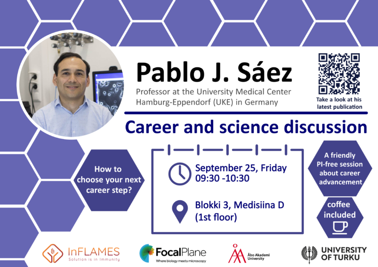 Career discussion for doctoral researchers and postdocs by Professor Pablo Sáez