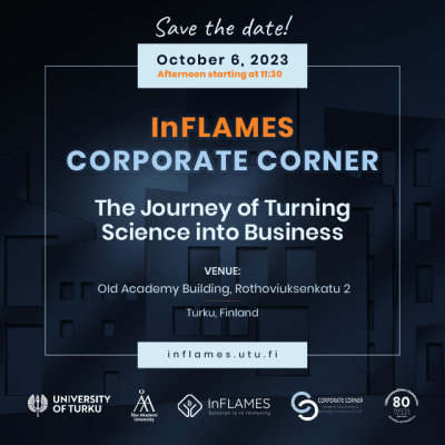 InFLAMESin Corporate Corner kartoittaa reittejä tutkijasta yrittäjäksi
