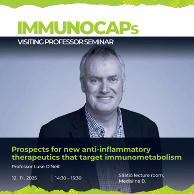 IMMUNOCAPs Visiting Professor Seminar by Professor Luke O'Neill
