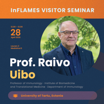 InFLAMES visitor seminar by Professor Raivo Uibo: Diabetes tsunami - Immunological challenges